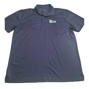 Sport-Tek RICE Navy Blue Short Sleeve Polo‎ Men's XL